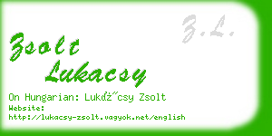 zsolt lukacsy business card